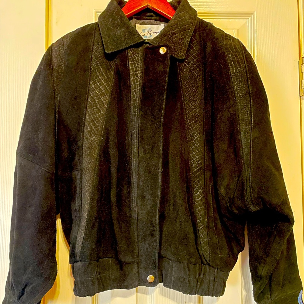 80s Black Suede Jacket